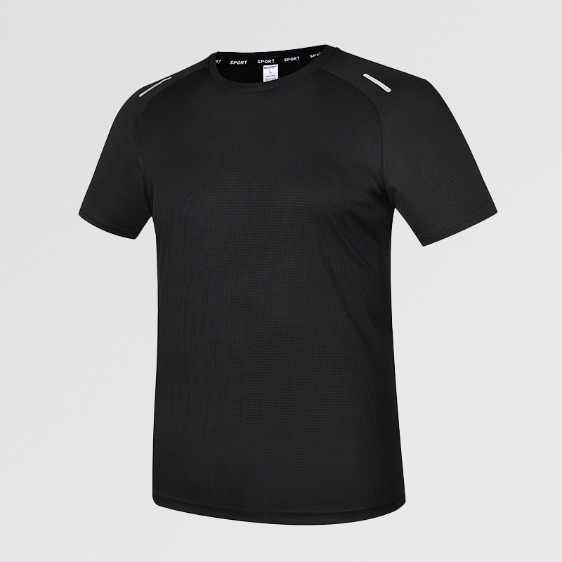 Camiseta de manga corta con cuello redondo para hombre, transpirable, de secado rápido y fresca, con estampados de imágenes y texto, venta al por mayor de fabricantes, ideal para verano y transfronteriza en Amazon.