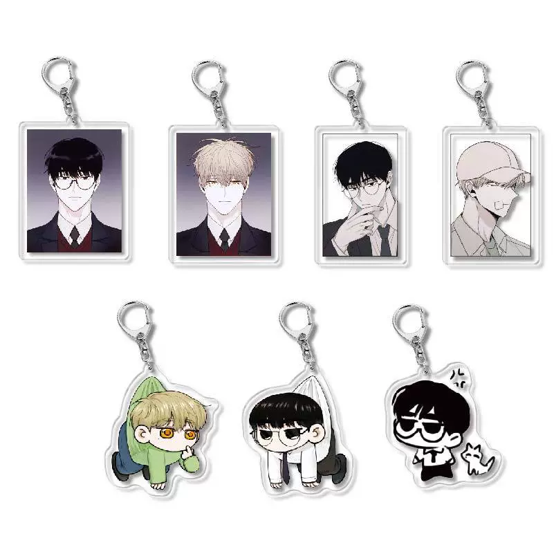 Acrylic Keychain Double-Sided Pendant, 6 cm, Anime-Style Two-Dimensional Gift