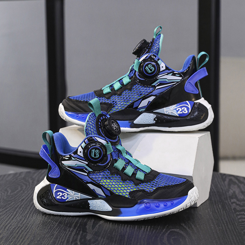 Malla única negra y azul