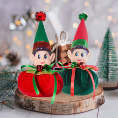 クリスマス装飾用品クリスマスエルフオーナメントウィンドウホームデコレーション赤と緑のクリスマス本棚エルフ人形