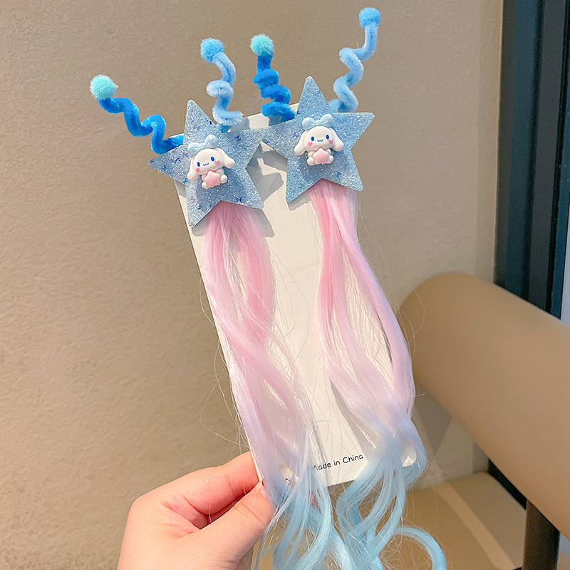 Nuevo clip de peludo para niños, accesorios para el cabello, tocado para niñas, horquilla, horquilla de lazo para bebé, pony, lindo