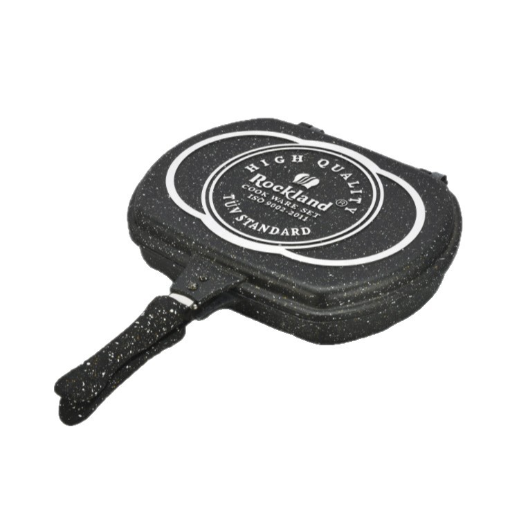 Juego de ollas de fundición a presión de aluminio de granito juego de 22 piezas de utensilios de cocina antiadherentes estilo hoja de loto tapa de vidrio de silicona fondo de inducción fondo