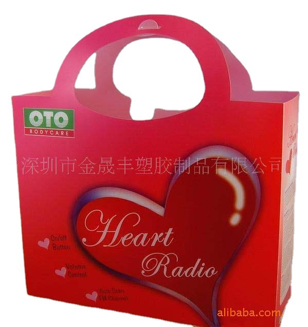 厂家供应PP礼品盒，手提礼物包装盒，彩印盒