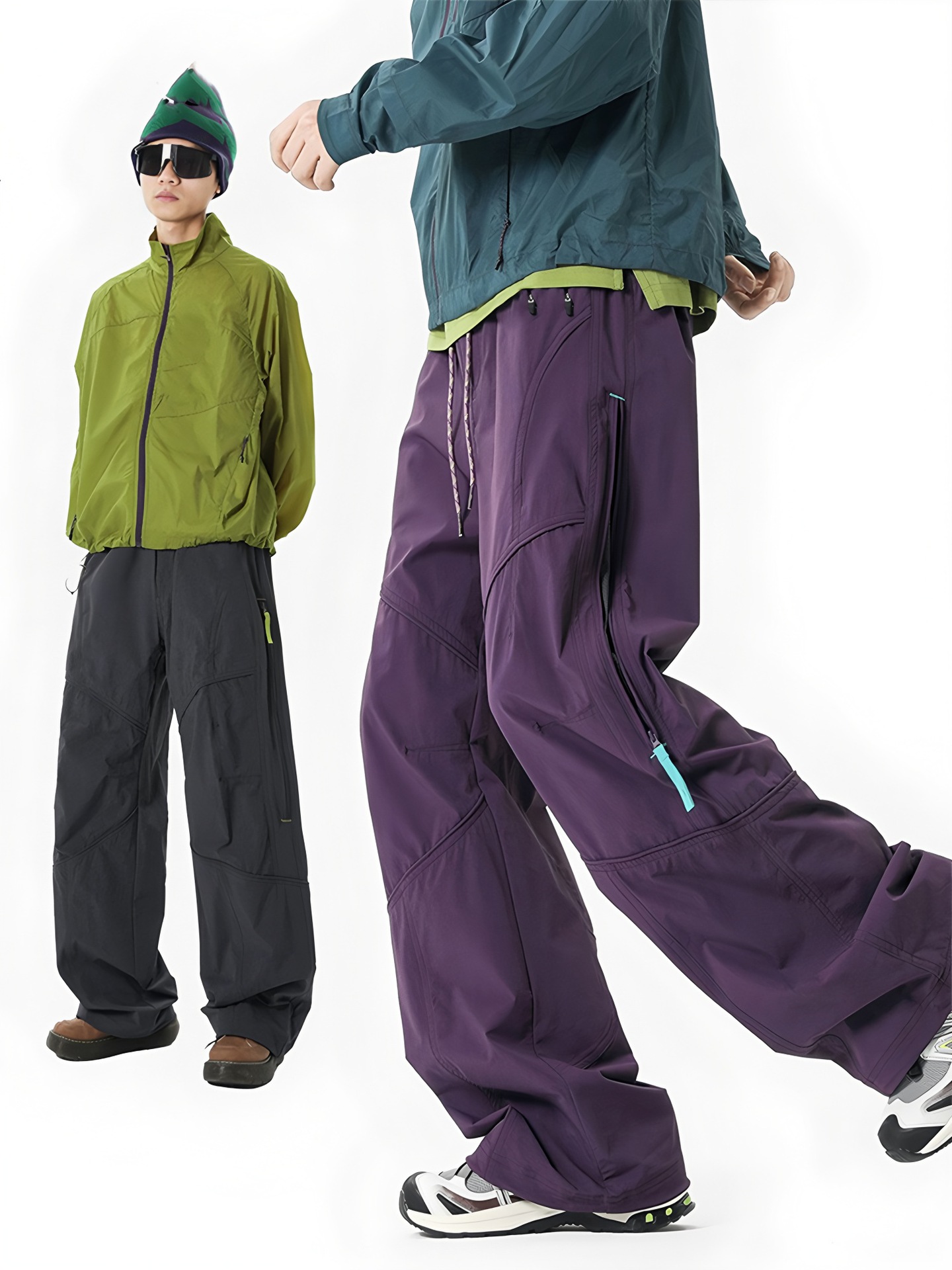 Travel demi-season quick dry water repellent climbing trousers