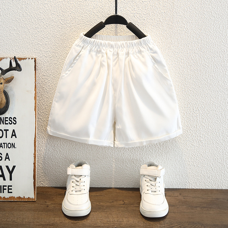 2025 verano nuevo traje de camisa de manga corta para niños, estilo de playa, traje de dos piezas para niños pequeños y medianos, traje de caballero 7852