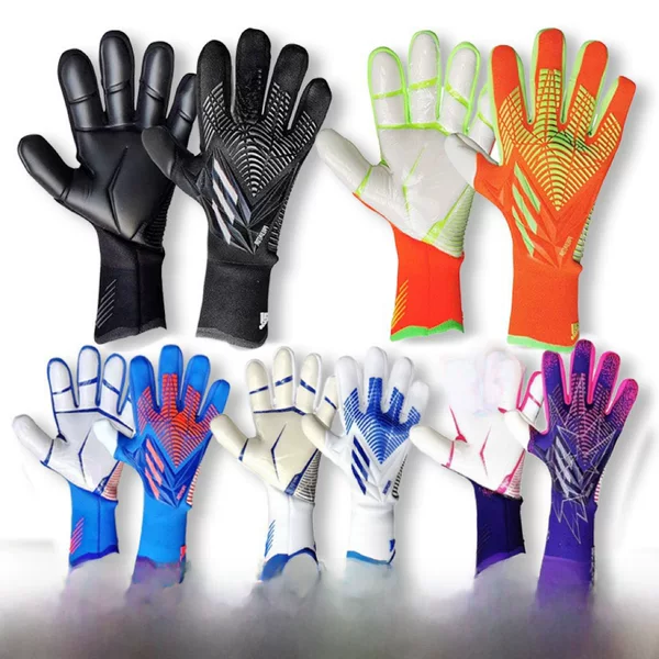 Factory wholesale football gloves New Falcon professional goalkeeper full latex football gloves goalkeeper training thickening