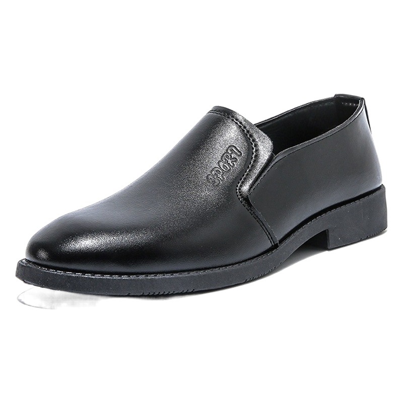 Primavera y otoño zapatos de cuero de negocios de moda de los hombres zapatos casuales zapatos de boda juvenil británica zapatos de dama de honor zapatos de cuero de los hombres image 1