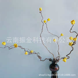 复古中国风自然龙枣枝酸枣枝金花枝干枝装饰中式婚庆场景布置道具