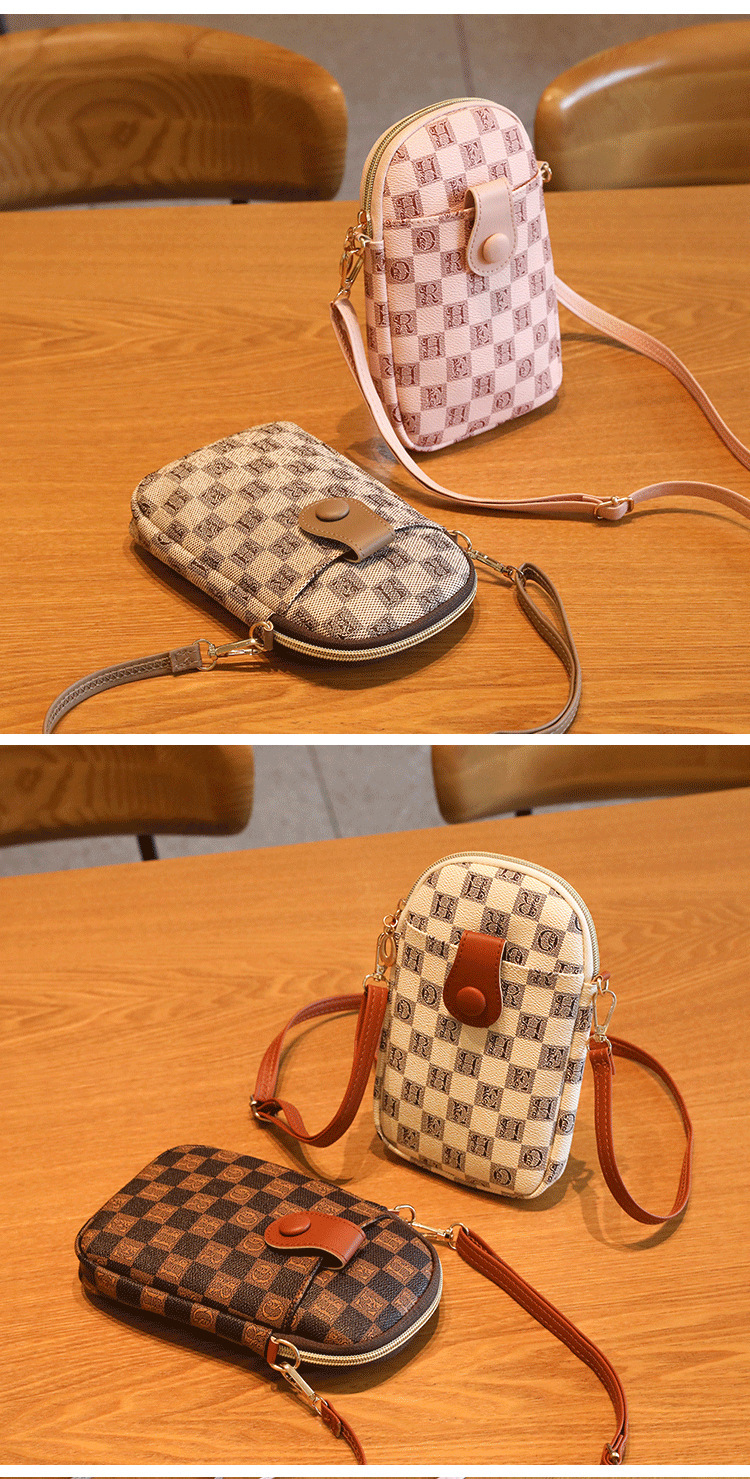 Women's Printed Shoulder Crossbody Mini Mobile Phone Bag_voghion.com