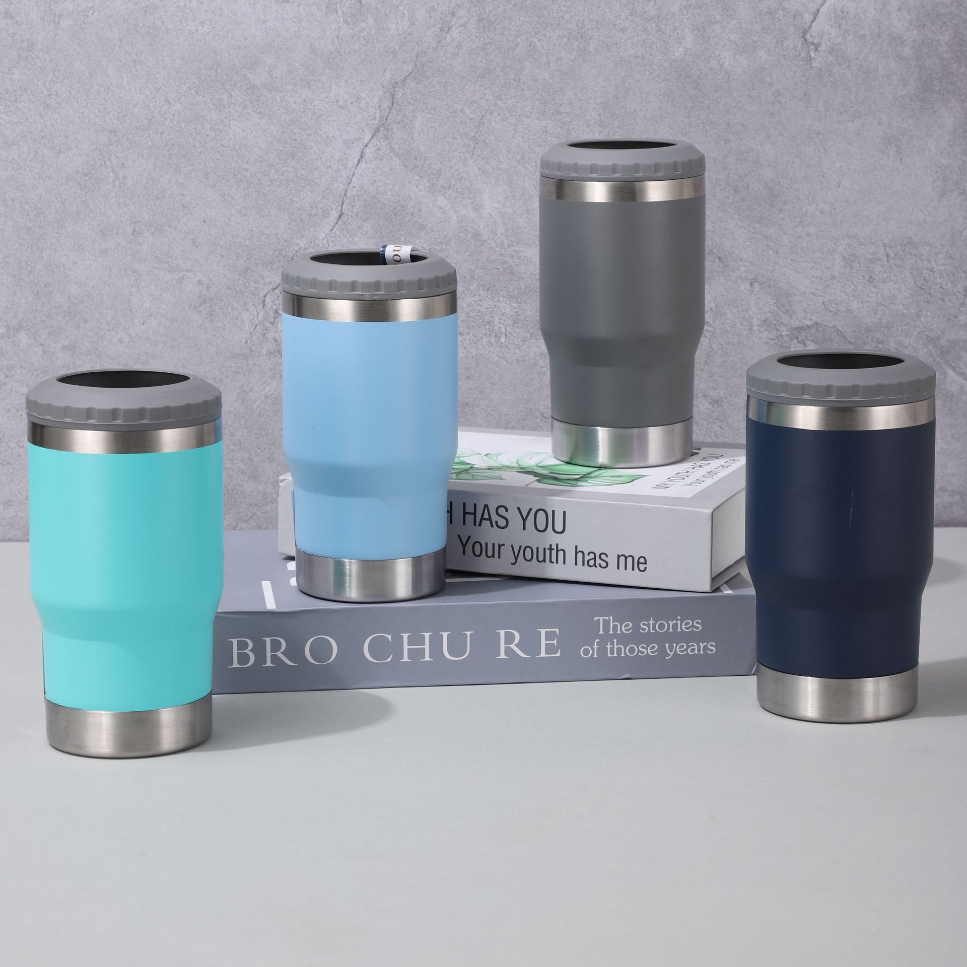 14온스 보냉컵, 304 스테인리스 보온컵, 병따개 포함, 편리하고 다기능적인 차량용 컵, 인기 차량용품