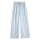 2025 Summer New Linen Ice Silk Wide Leg Pants High Waist Cotton Linen Yamamoto Pants Thin Casual Pants Women