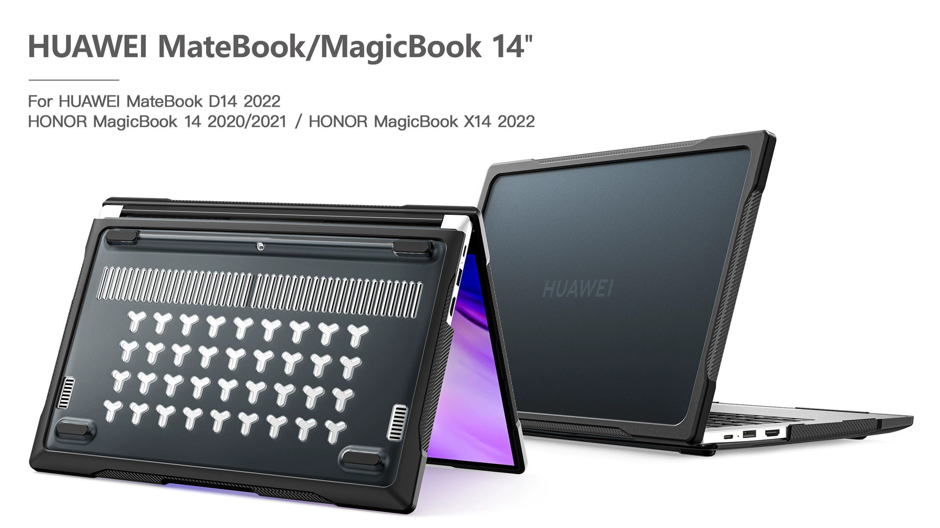 Ноутбучный чехол из матового защитного корпуса совместимый с Huawei, Honor, для ноутбука, MagicBook, X14