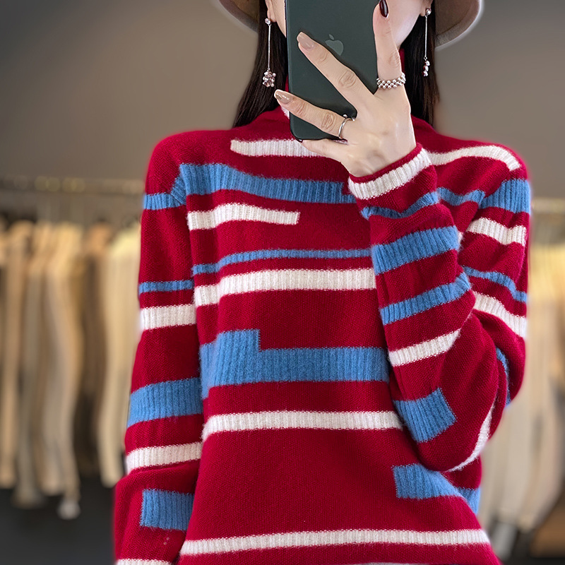 Woolen design knitted base body-friendly sweater