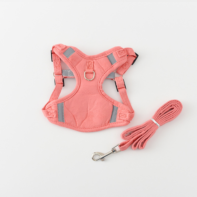 Nueva correa de gato noche reflexivo gato correa ajustable cuello pecho espalda en stock al por mayor