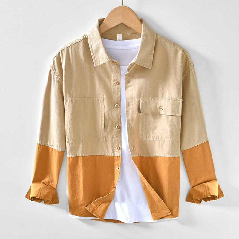 9046 Осенняя хлопковая ретро-цветная блузка рубашка свободная повседневная рубашка с длинными рукавами