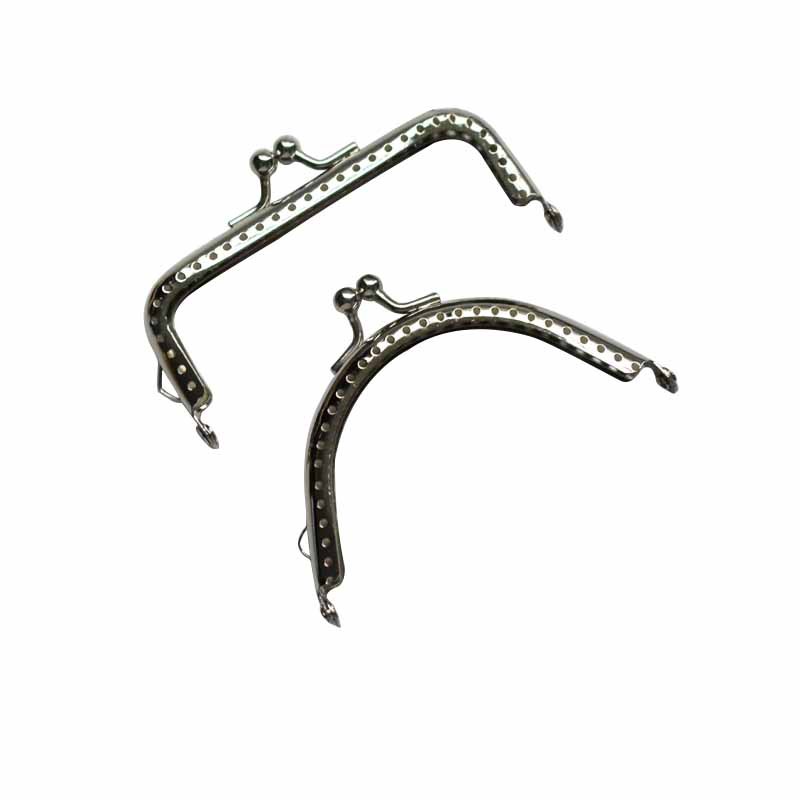 Material de oro de boca, tela, accesorios de bricolaje hechos a mano, material de accesorios de equipaje de oro de boca cuadrada en relieve de cobre retro