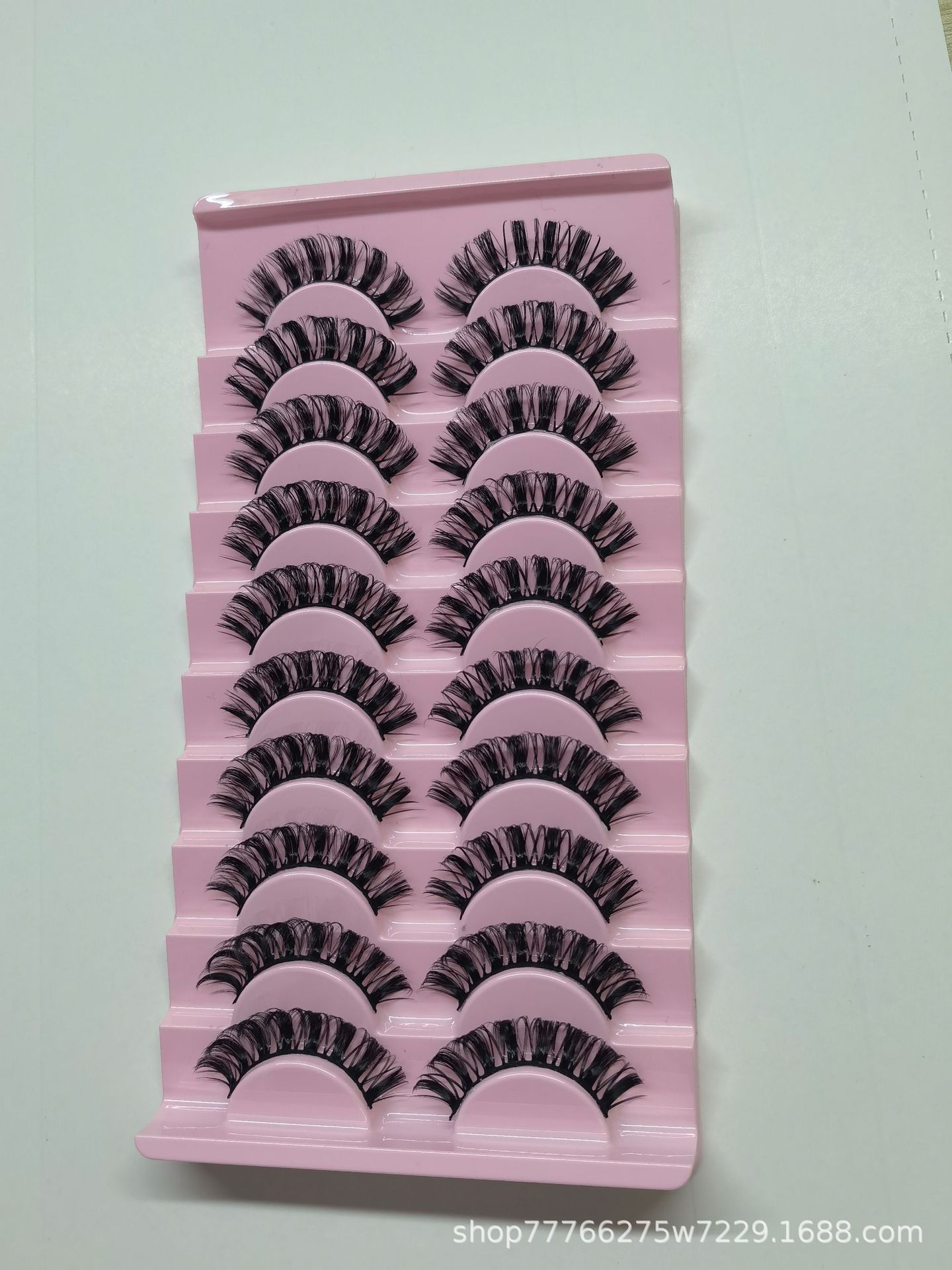 Alta calidad DD Qu estilo ruso rizado pestañas postizas multi-capa DD curling 3D imitación visón grueso europeo y americano al por mayor