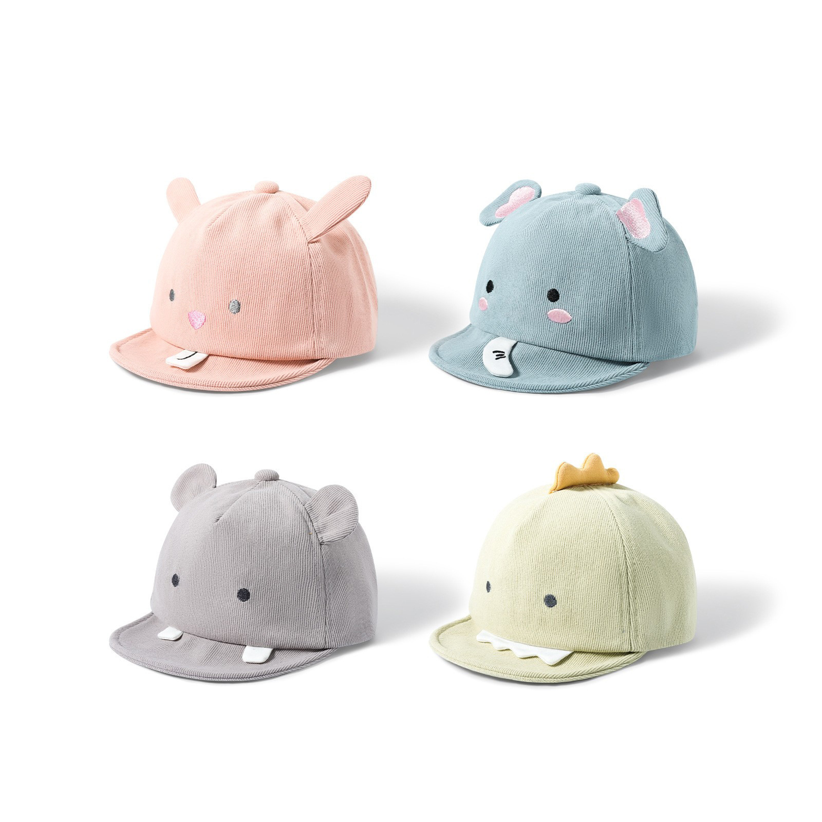 Sombreros infantiles otoño-invierno 2024 nuevo niño bebé sombrero de béisbol primavera- Otoño moda versátil sombrero de lengua de pato de niña