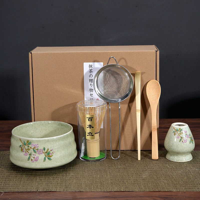 Matcha tazón té taza Matcha cepillo cien Benli taza de té Té juego de té Dinastía Song juego de té Matcha herramienta traje caja de regalo japonés