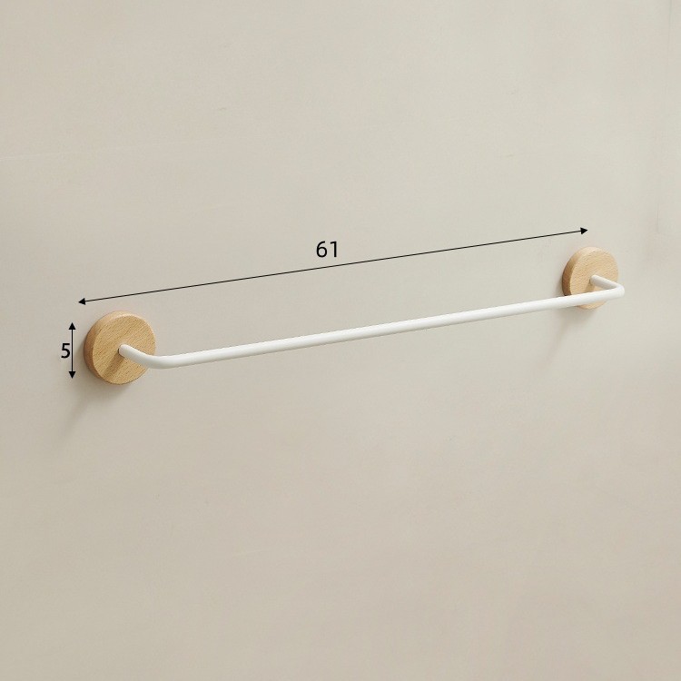 Beech-61cm thickened slipper rack-elegant white