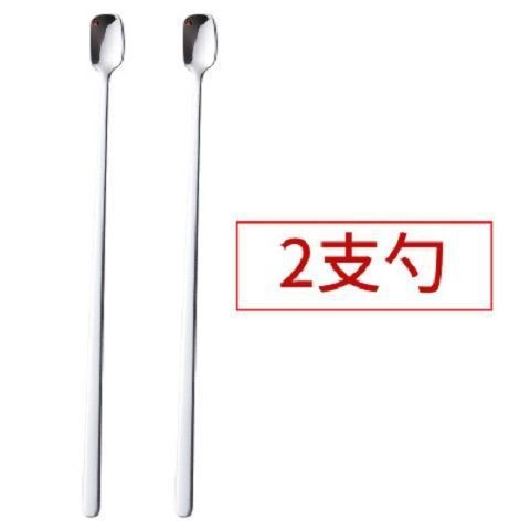 Cuchara de acero inoxidable de mango largo condimento delgado cuchara de café alargada cuchara de hielo encantadora cuchara de postres cuchara comercial ins