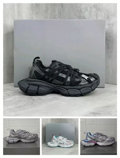 Paris Spider-Man Iron Buckle Dad Shoes New Upgraded Version Distressed 3XL Second Generation Lace-Up Unisex Thick-Soled Casual Shoes