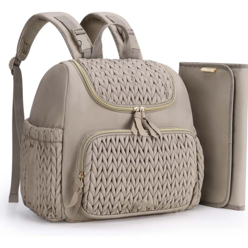 in stock New Cross-border Mummy Bag Multifunctional Maternal and Infant Fashion Mummy Bag Backpack Baby Stroller Hanging Bag