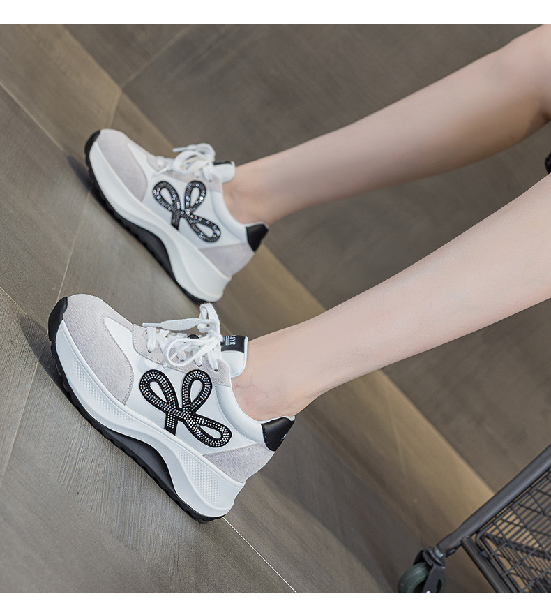 Giày sneaker nữ đế dày phong cách Đức da thật phối màu thời trang tăng chiều cao — M2922 màu vàng, M 2922m màu chi tiết 13