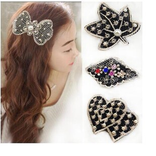 3512 lace bangs stickers Pearl point Diamond Magic stickers embroidery all-match sticky broken hair stickers all-match hair tools