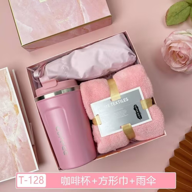 粉色伴手礼盒套装实用小礼品企业开业活动宴会乔迁生日高档伴手礼|undefined