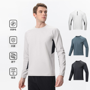 Dijia Same 2025 Spring New Arrival Men's Half Zipper All-match Vertical Collar Sports Leisure All-match Sweat Fitness Training