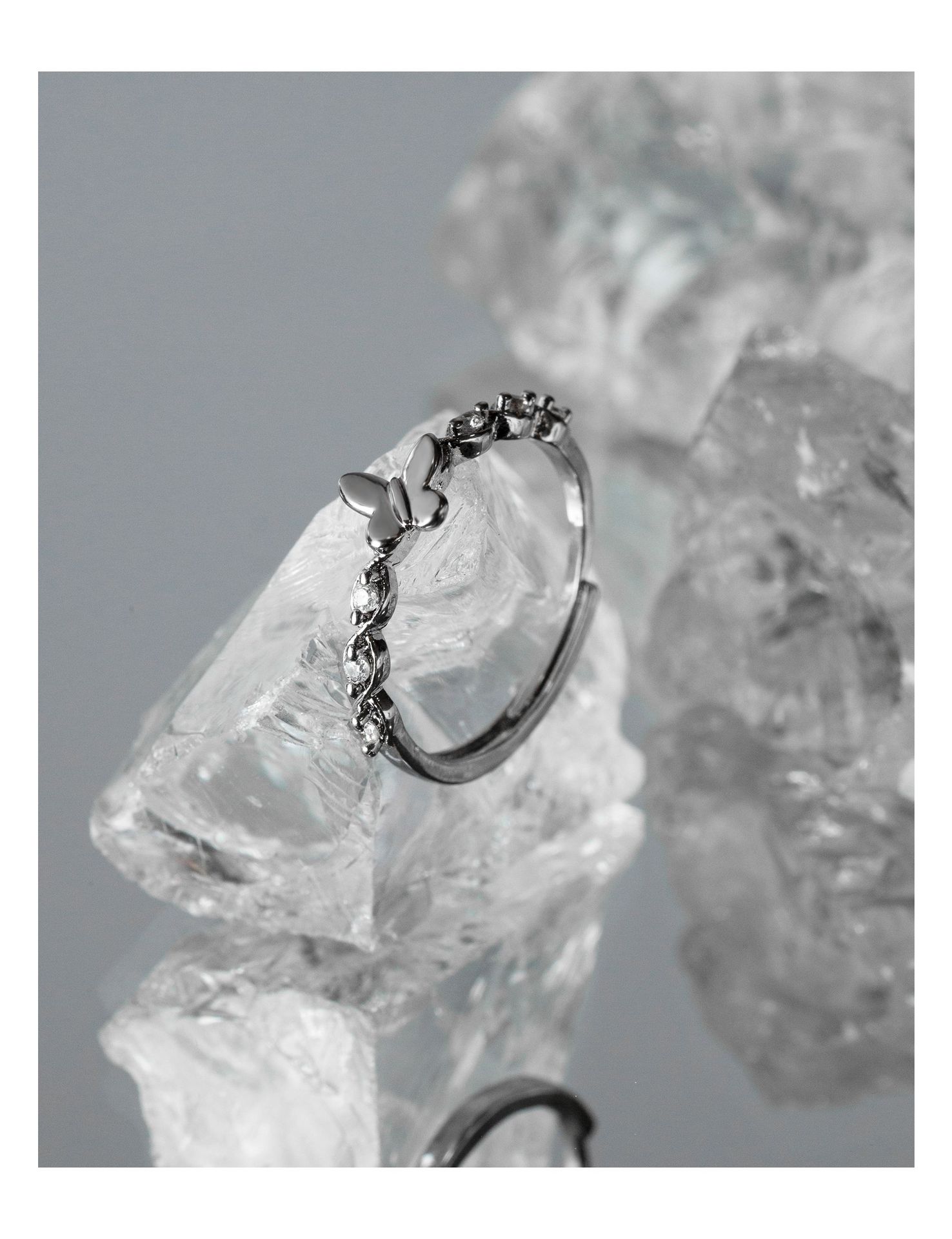 Simple Style Heart Shape Copper Plating Open Ring