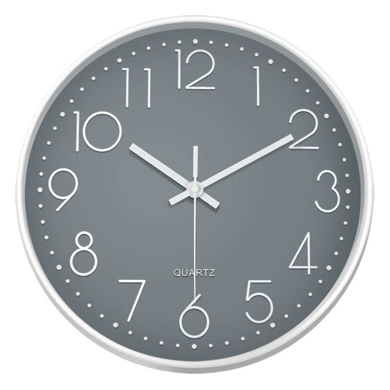 Reloj de pared de 12 pulgadas (30 cm) minimalista silencioso – decoración creativa para dormitorio, lujo ligero personalizado.