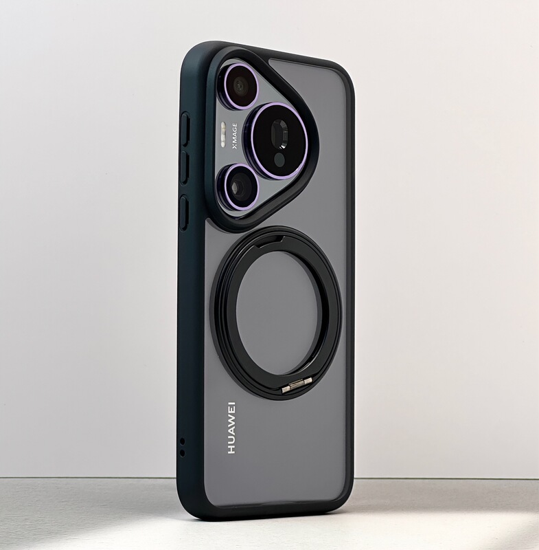 適用華為Pura70Ultra回転360スタンド磁気吸引携帯ケース高透P70Pro転倒防止保護カバー|undefined