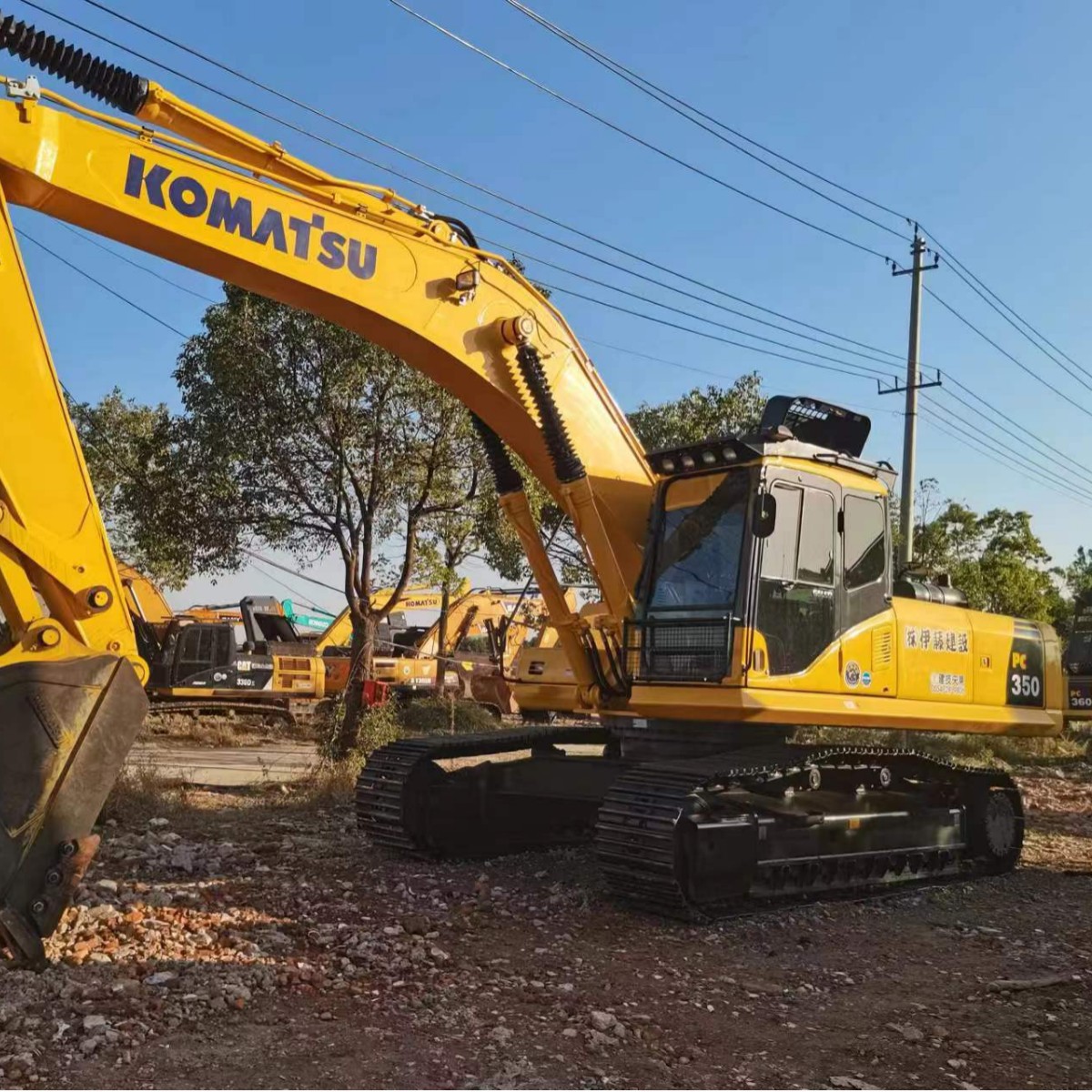 出口挖掘机多型号挖土机出售9成新小松PC350PC360 Used Excavato