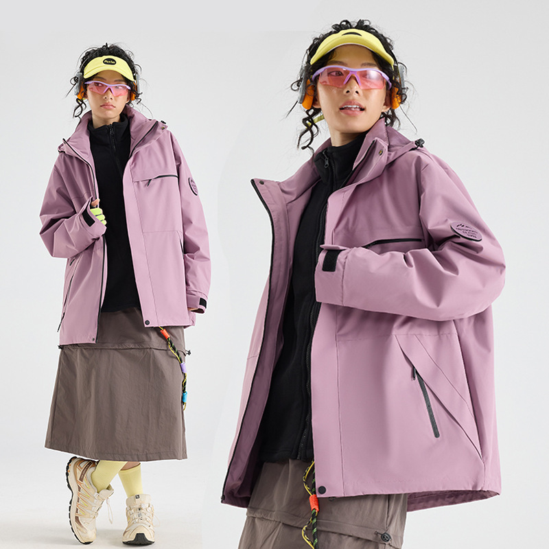 メンズジャケット スリーインワン レディース フリース 2点セット アウトドア トラベルジャケット 登山ジャケット 冬 2025 新作ホットスタイル|undefined