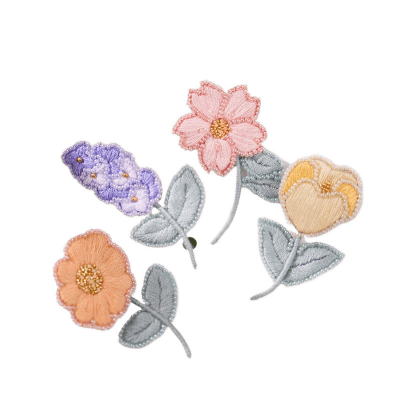 刺绣材料包花季胸针法绣珠绣自绣制作绣花闺蜜礼别针|undefined
