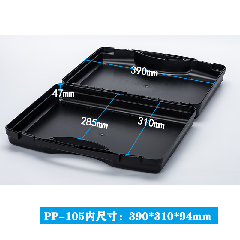 Caja de herramientas de hardware PP Caja de protección de instrumentos ABS Caja de embalaje de plástico general para dispositivos electrónicos de fotografía