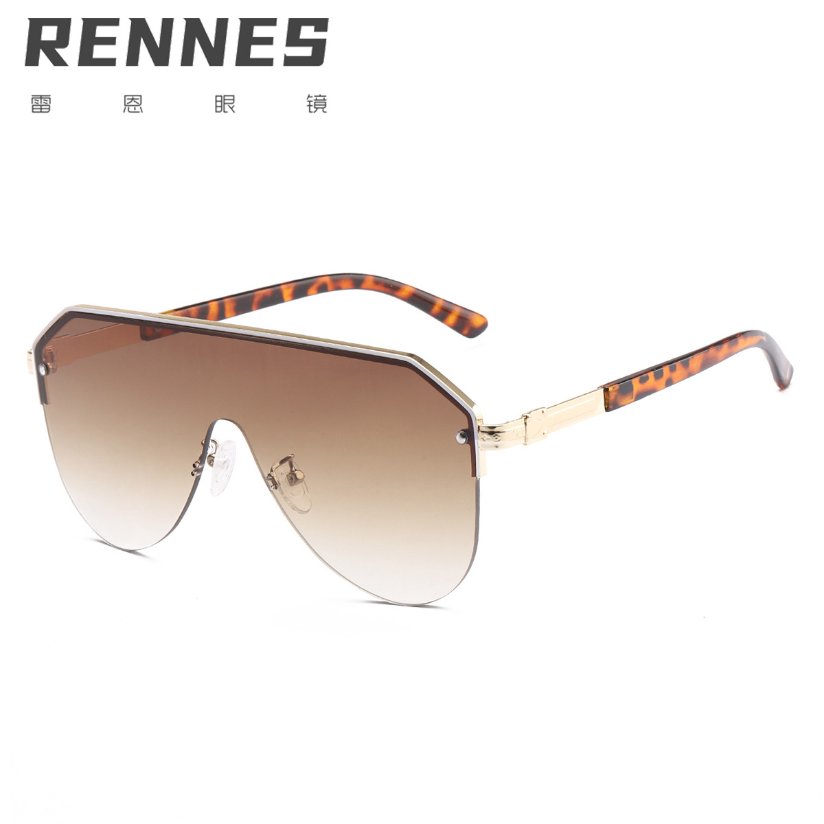 2021 nueva lente de una sola pieza gafas de sol de moda retro gafas de sol de moda calle tiro gafas de sol 2573