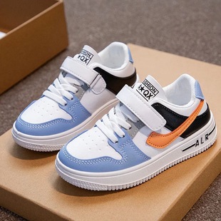 202 spring single-layer shoes children's sports shoes boys' casual shoes low-top board shoes middle and big children Girls' student white shoes