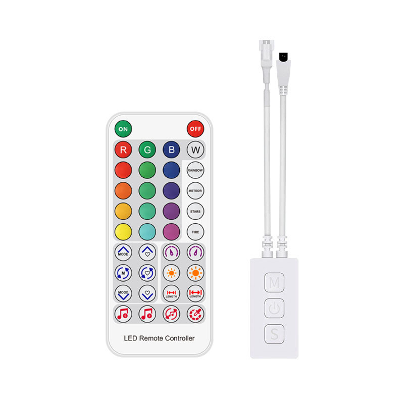 Sp611e幻彩bluetooth音楽コントローラ花火灯ledコントローラ付き携帯電話appスマート調光器