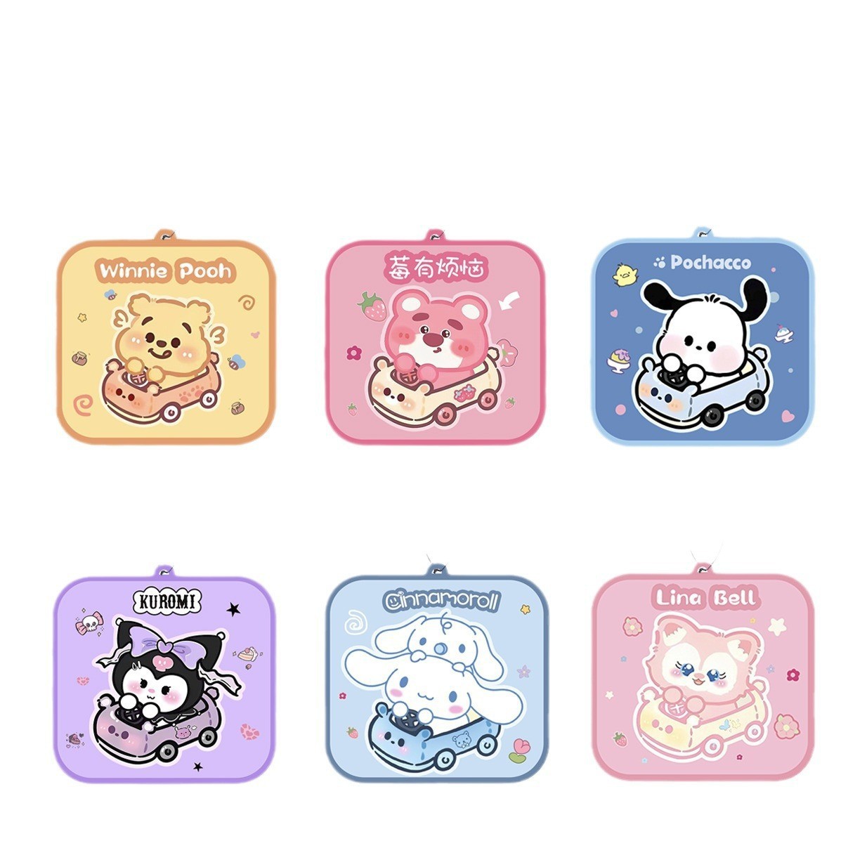 New Sanrio Fragrance Film Car Aromatherapy Film Hanging Pendant Perfume Film High-end Car Fragrance Card Indoor Fragrance Wholesale