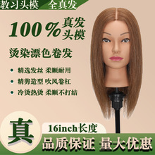 美发学院头模学徒练习剪发假人头可烫染漂造型模特头真人发公仔头