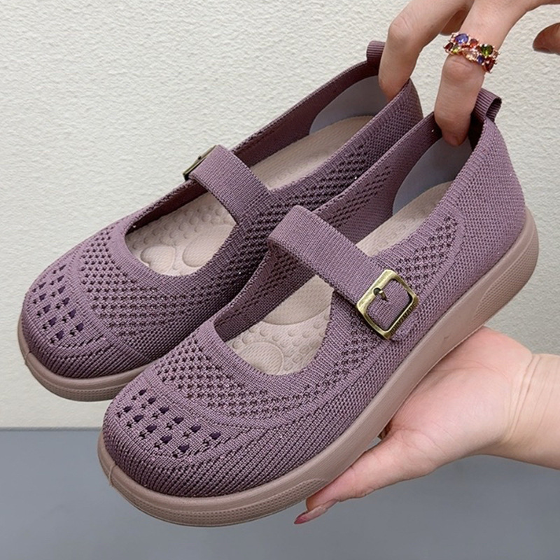 Old Beijing Cloth Shoes for Women, New Summer Model, Breathable Fly-Knit Birkenstock-Style Shoes, Walking Shoes for Middle-Aged and Elderly, Soft-Soled Comfortable Mom Shoes Old Beijing Cloth Shoes for Women, New Summer Model, Breathable Fly-Knit Birkenstock-Style Shoes, Walking Shoes for Middle-Aged and Elderly, Soft-Soled Comfortable Mom Shoes