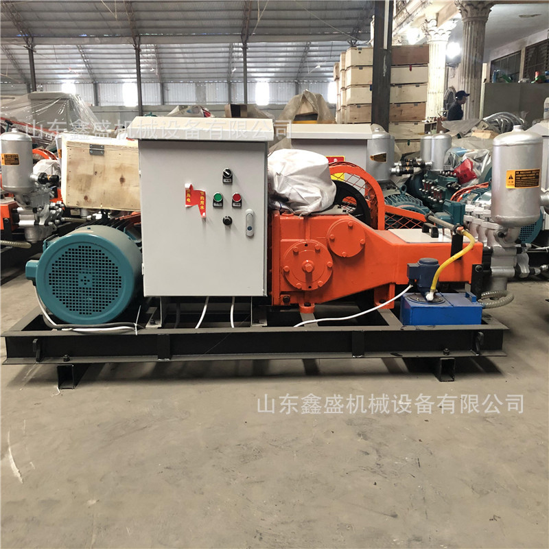 GPB150柱塞注浆泵工程用电动11KW稳定压力泥灰浆泵三缸高压注浆机