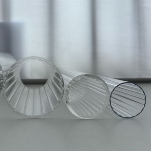 Transparent Striped Tube, Internal Toothed Tube, Special Corrugated Tube for Lighting, Pc Polycarbonate Tube, Acrylic Plexiglass Tube