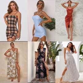 工厂库存尾货 SHEIN 连衣裙欧美外贸性感款杂款女装批量批发dress