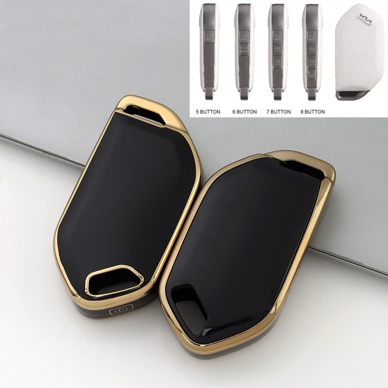 New South Korea Kia smart run Ace Jiahua proud run Golden Edge key case protective shell PU for 456789 keys