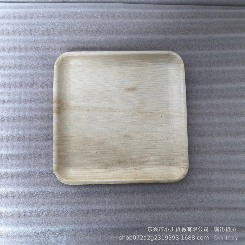 Disposable Palm Leaf Plates and Dishes Set Biodegradable Western Food Party Environmentally Friendly Dishes Wholesale Source Factory Direct Sales