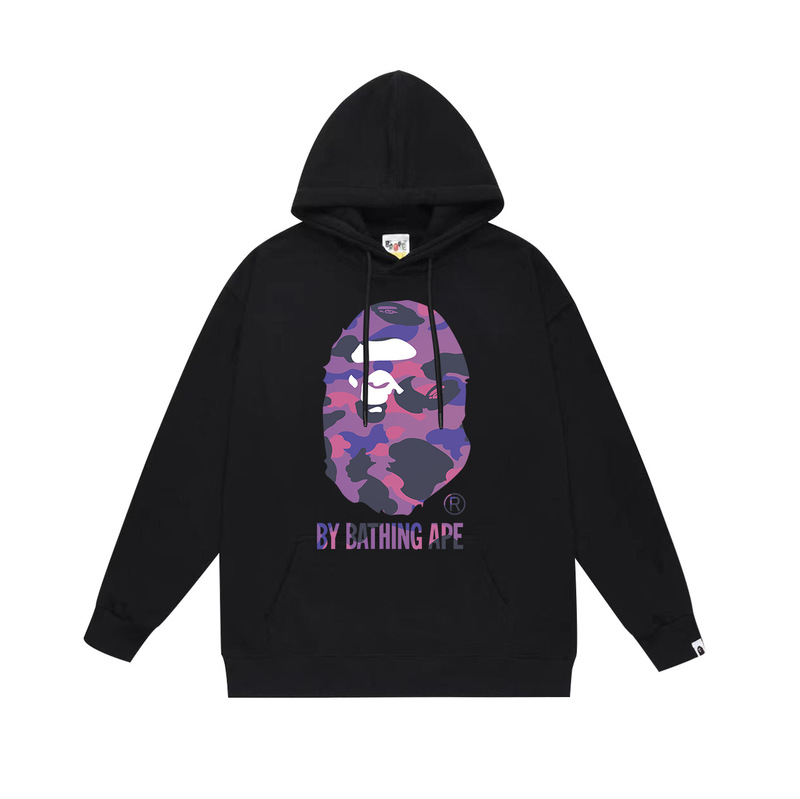 BAPE猿の頭の潮のブランドの片面のプリントは帽子の衛衣の秋冬の新型のヒップホップの潮流の男女の同項の純綿になります。|undefined